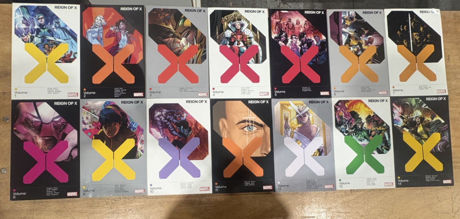 Reign of X Volume 1-14 Complete Set Marvel Comics Rare Reign of X Volume 1-14 Complete Set Marvel Comics Rare
