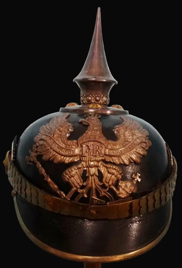 Prussia Pickelhaube / Spiked Helmet for Line Officer in Pionier Batallione Prussia Pickelhaube / Spiked Helmet for Line Officer in Pionier Batallione