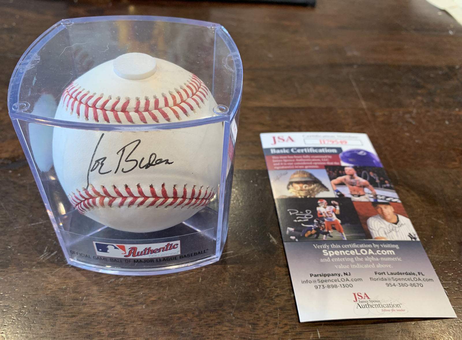 Joe Biden Signed ROMLB Baseball JSA 2024 President 46 Obama Trump Rare USA POTUS