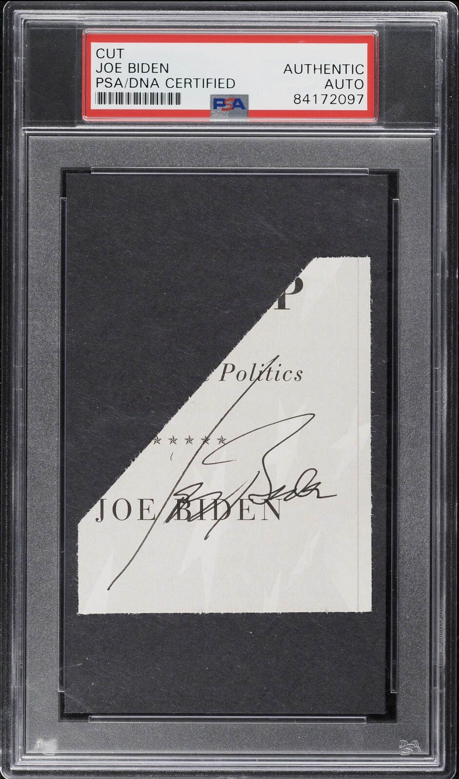 Joe Biden Signed Autographed Cut AUTO PSA/DNA AUTH 46th President USA