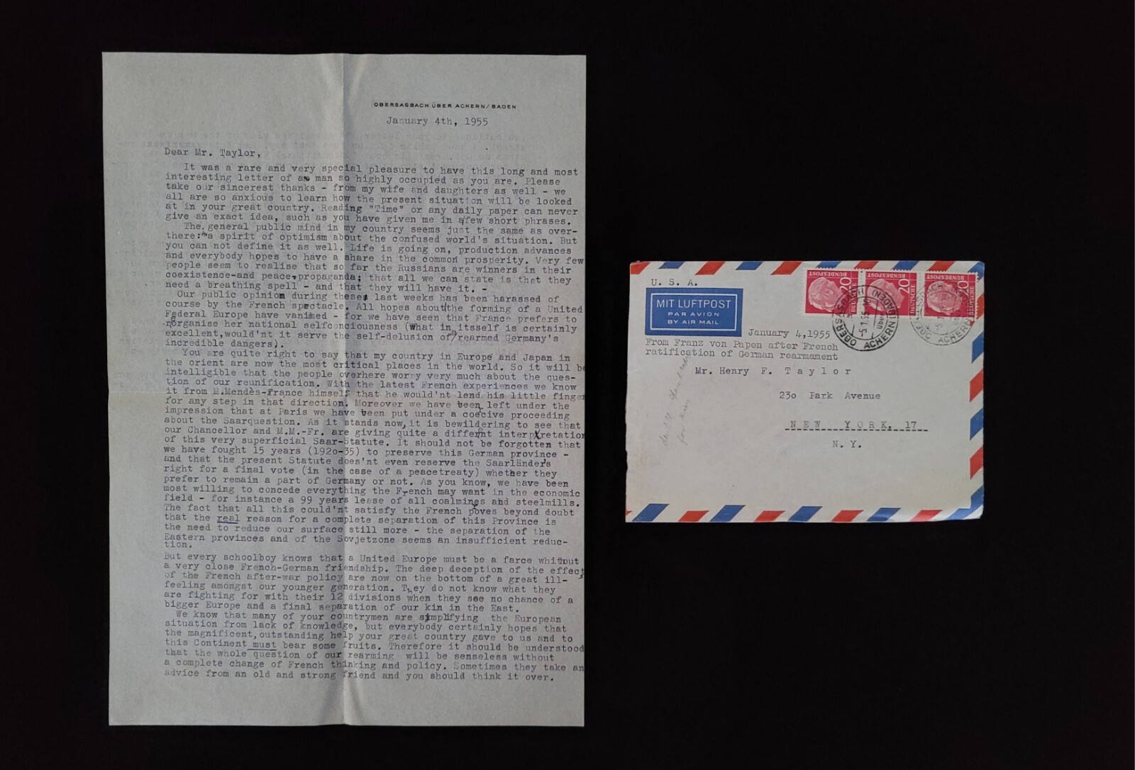 Germany Reich Chancellor Franz von Papen Signed Autograph Letter Adolf Hitler DE Germany Reich Chancellor Franz von Papen Signed Autograph Letter Adolf Hitler DE