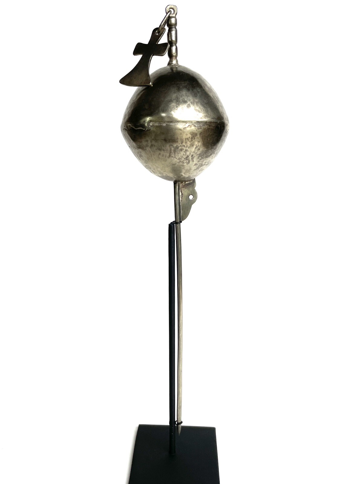Vintage Mapuche 'Punzón Acucha' Pin - Ceremonial Silver Needle with Bell Vintage Mapuche 'Punzón Acucha' Pin - Ceremonial Silver Needle with Bell