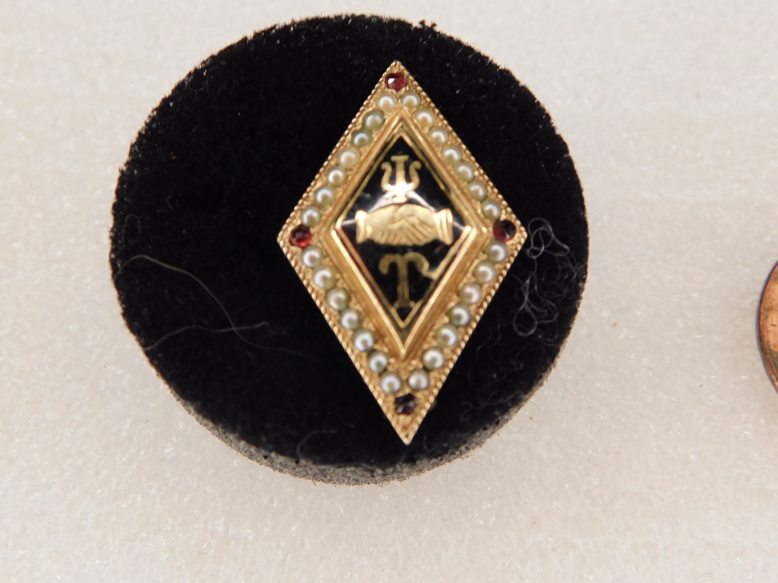 Large Antique 14K Gold Psi Upsilon Amherst College Pin Badge Large Antique 14K Gold Psi Upsilon Amherst College Pin Badge