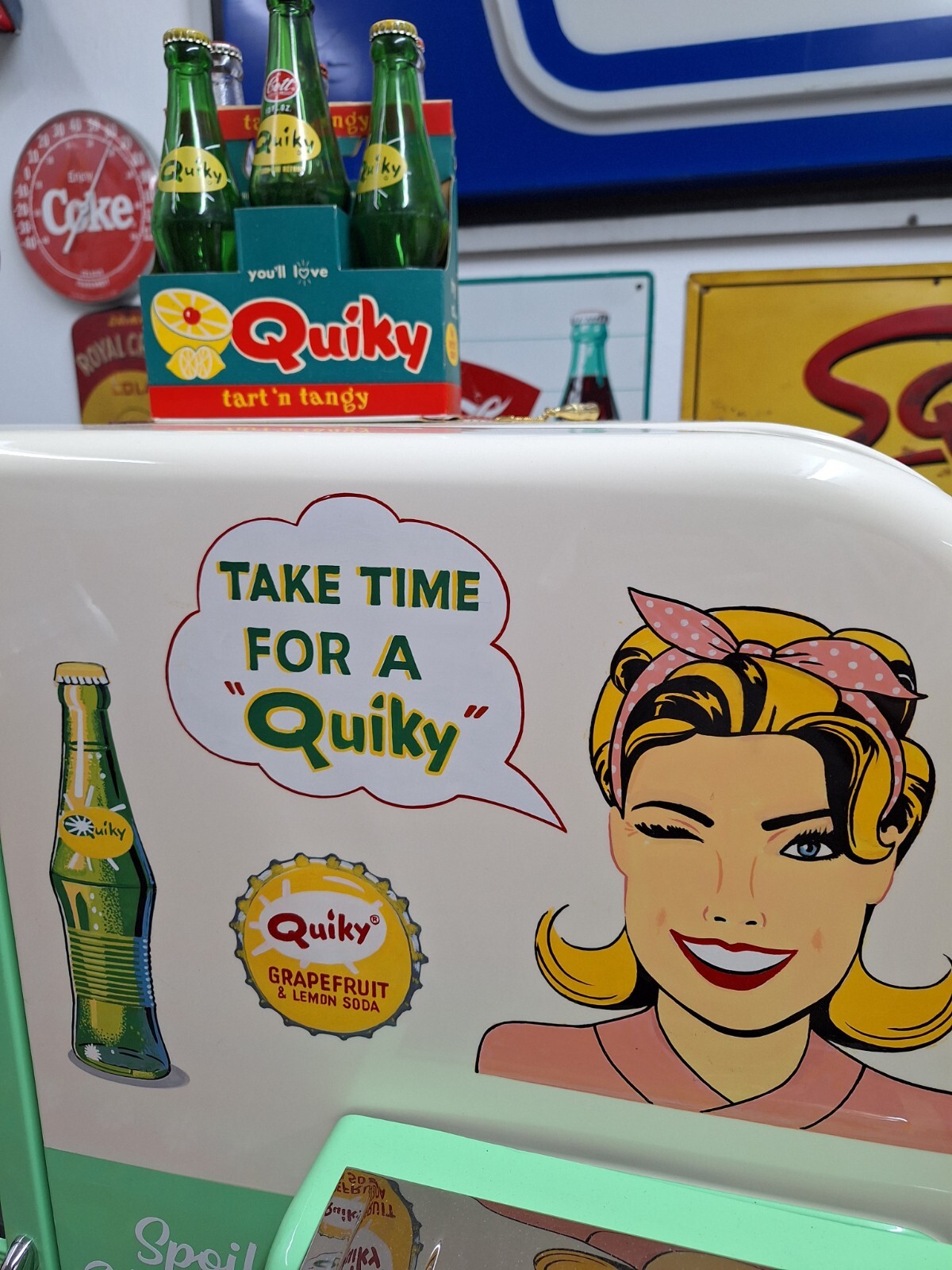 QUIKY SODA Machine Coke Coca-Cola Vendo 81D Unique Masterpiece Best In The World QUIKY SODA Machine Coke Coca-Cola Vendo 81D Unique Masterpiece Best In The World