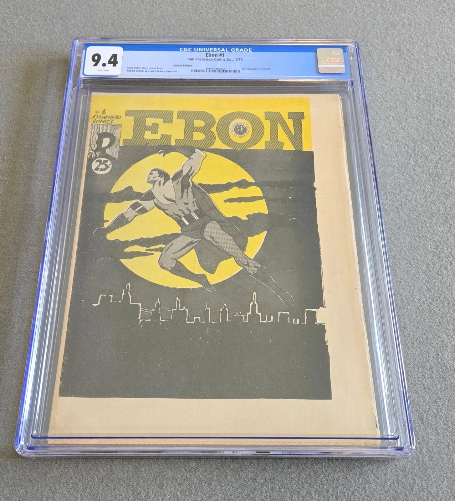 1970 Ebon #1 Tabloid Edition only 100 copies CGC HIGHEST GRADED in the WORLD