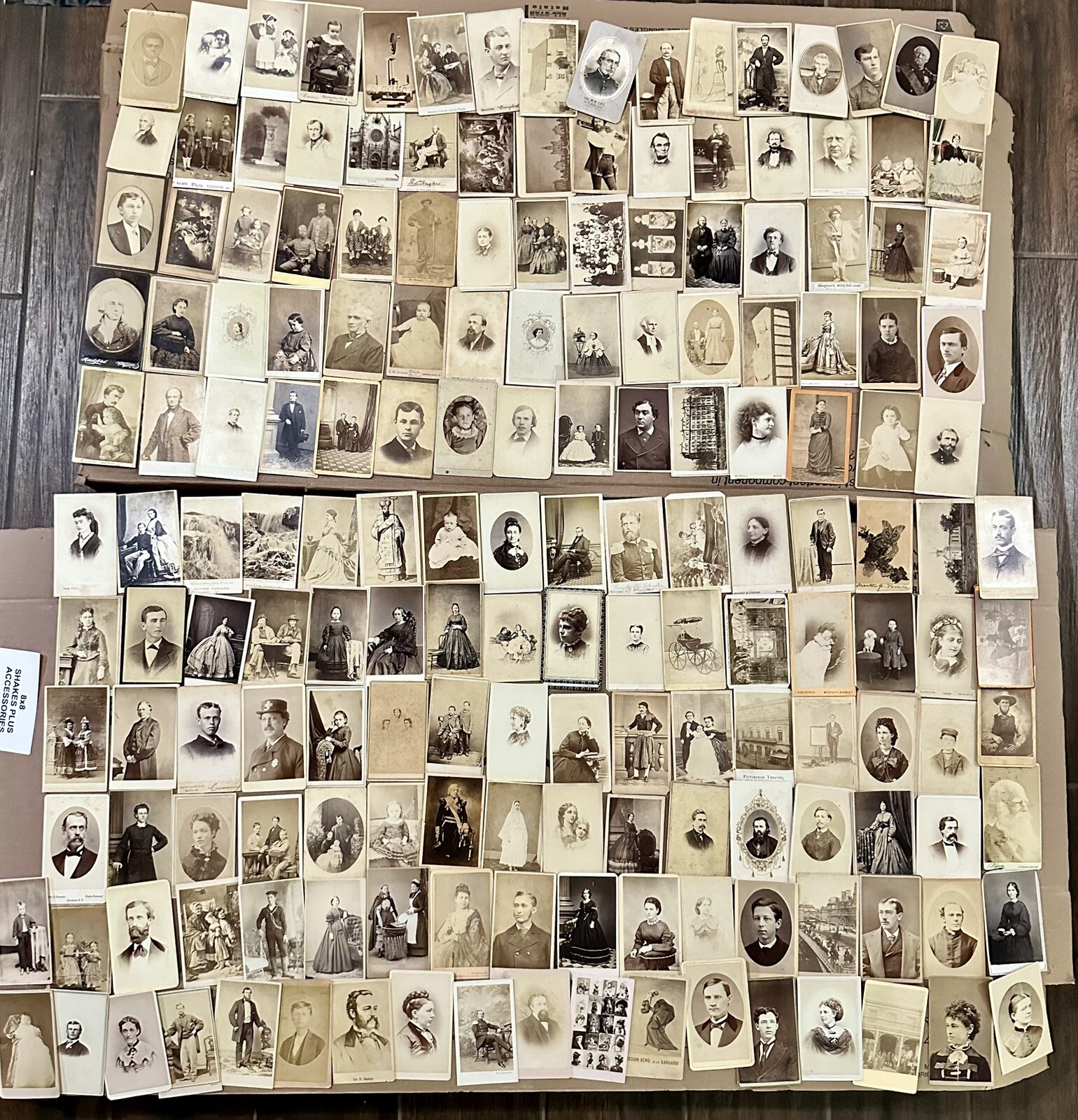 Huge Lot of Antique CDV Photos 1860s 1870s 1880s 1890s ——- 175 Total