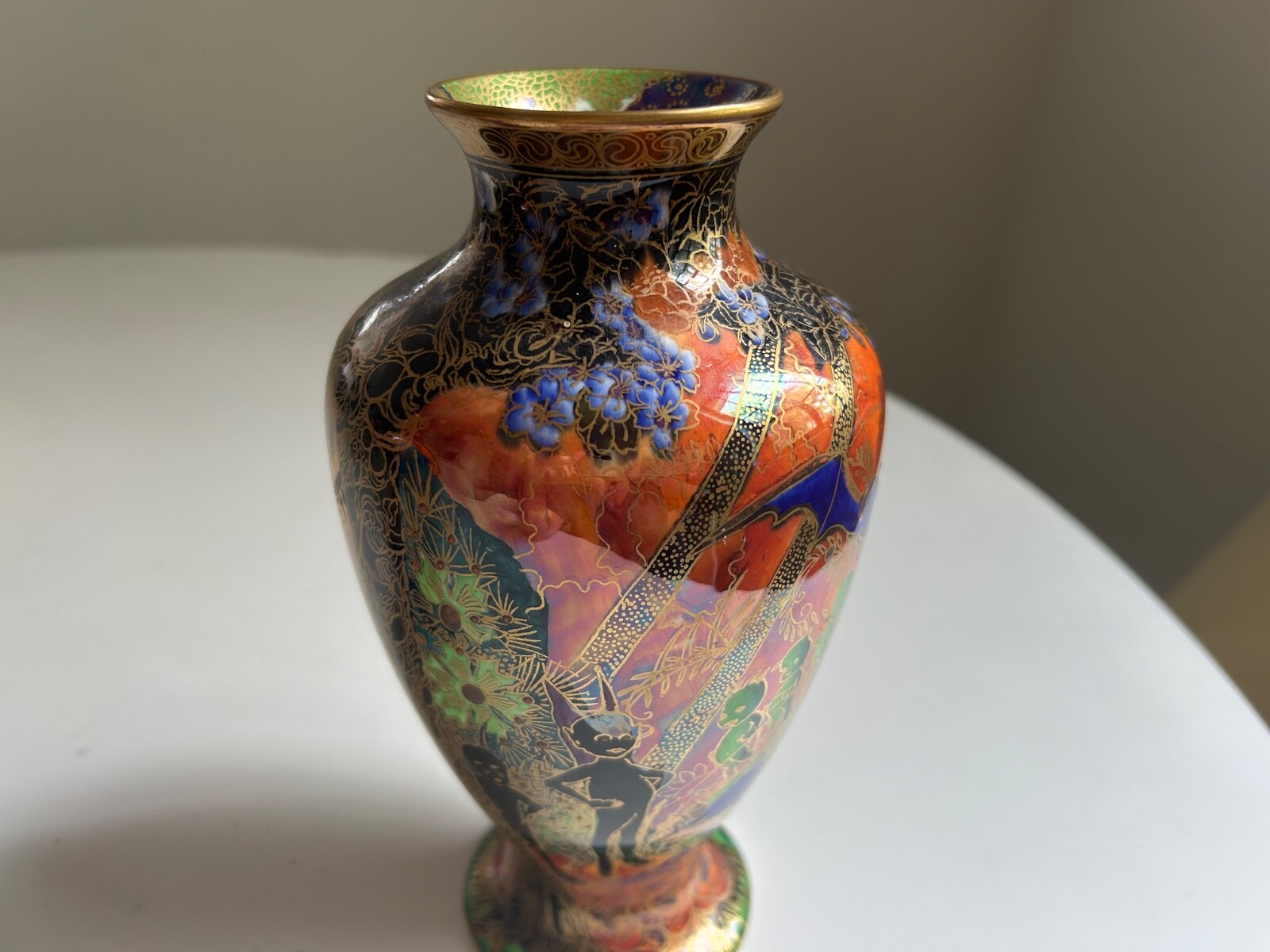 Pair of Fairyland Lustre Wedgwood Vases Pair of Fairyland Lustre Wedgwood Vases