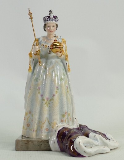 - Royal Doulton HM Queen Elizabeth II Figurine - HN3436 very rear On Sale - Royal Doulton HM Queen Elizabeth II Figurine - HN3436 very rear On Sale