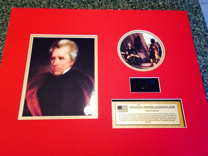 President Andrew Jackson DNA preserved in 100 strands of his actual hair President Andrew Jackson DNA preserved in 100 strands of his actual hair