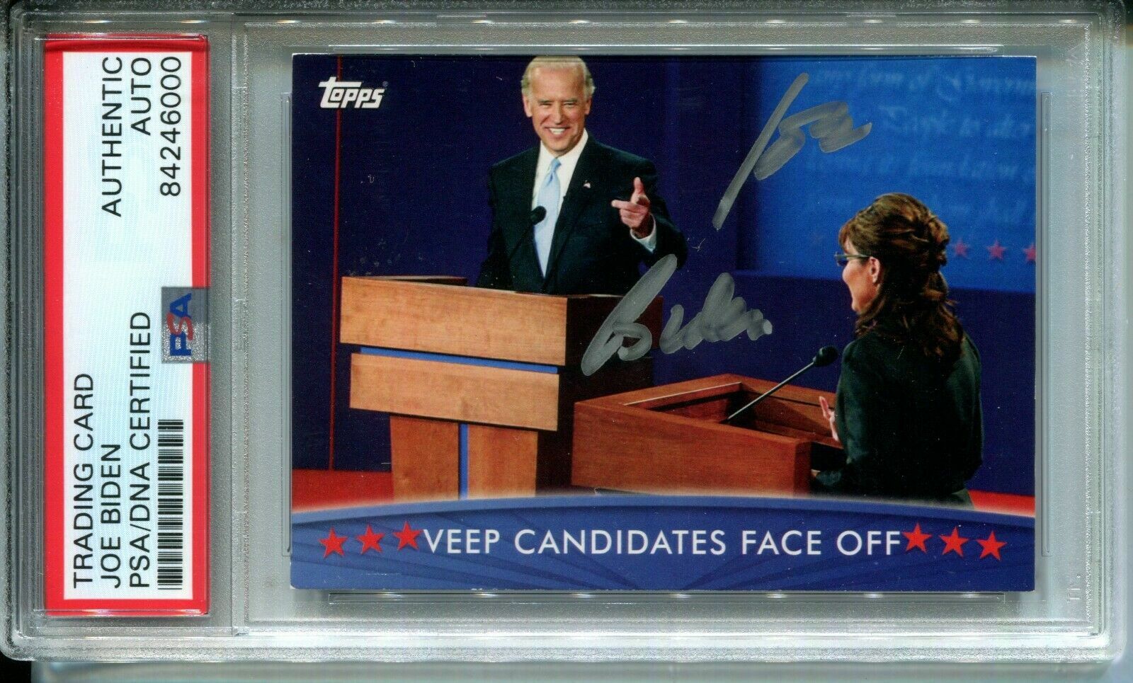 Joe Biden 46th President POTUS Signed 2008 Topps Rookie Card Auto (RC) PSA Rare Joe Biden 46th President POTUS Signed 2008 Topps Rookie Card Auto (RC) PSA Rare
