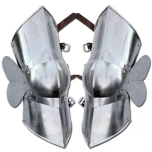 Authentic Medieval Knight Steel Greaves Leg Armor Renaissance Costume Authentic Medieval Knight Steel Greaves Leg Armor Renaissance Costume