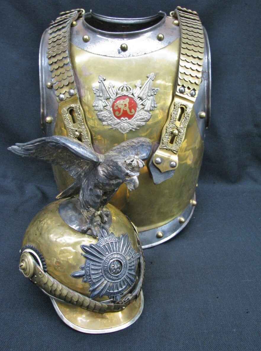 Rare Prussian Helmet + Cuirass of the Garde Du Corps Imperial German 1870's-1918 Rare Prussian Helmet + Cuirass of the Garde Du Corps Imperial German 1870's-1918