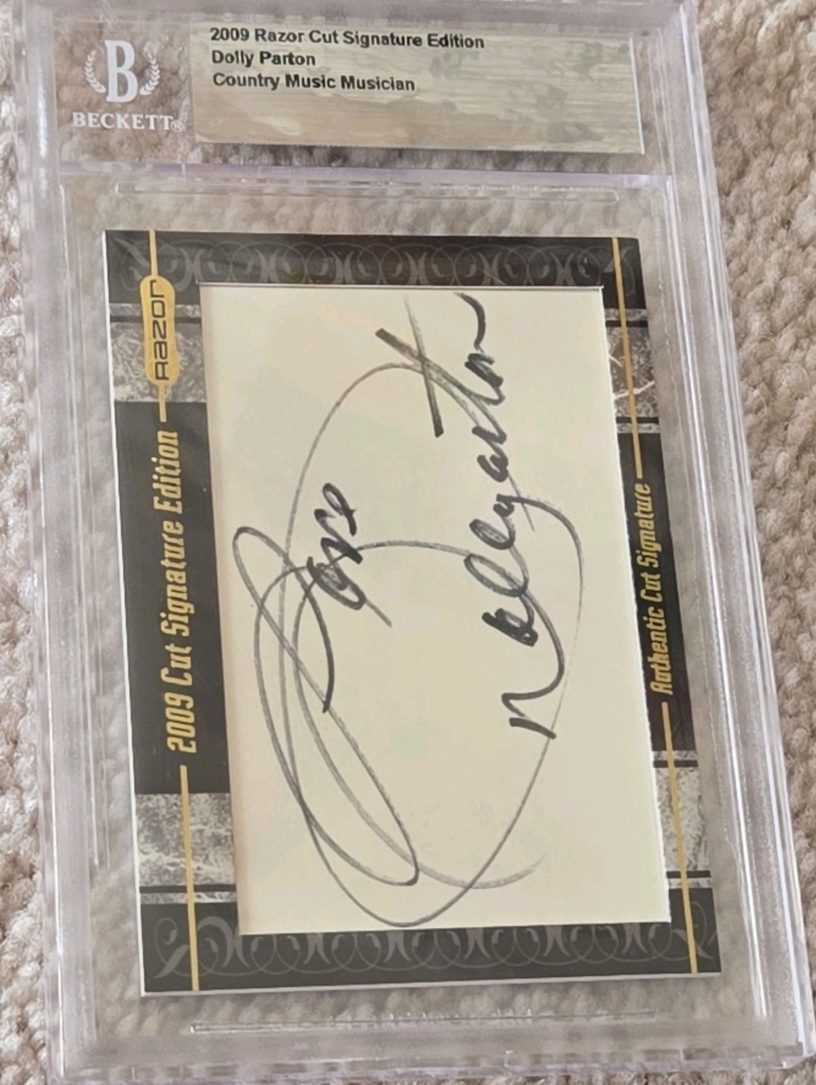 2009 Razor Cut Signature Edition Dolly Parton Country Music Musician. Rookie 2009 Razor Cut Signature Edition Dolly Parton Country Music Musician. Rookie