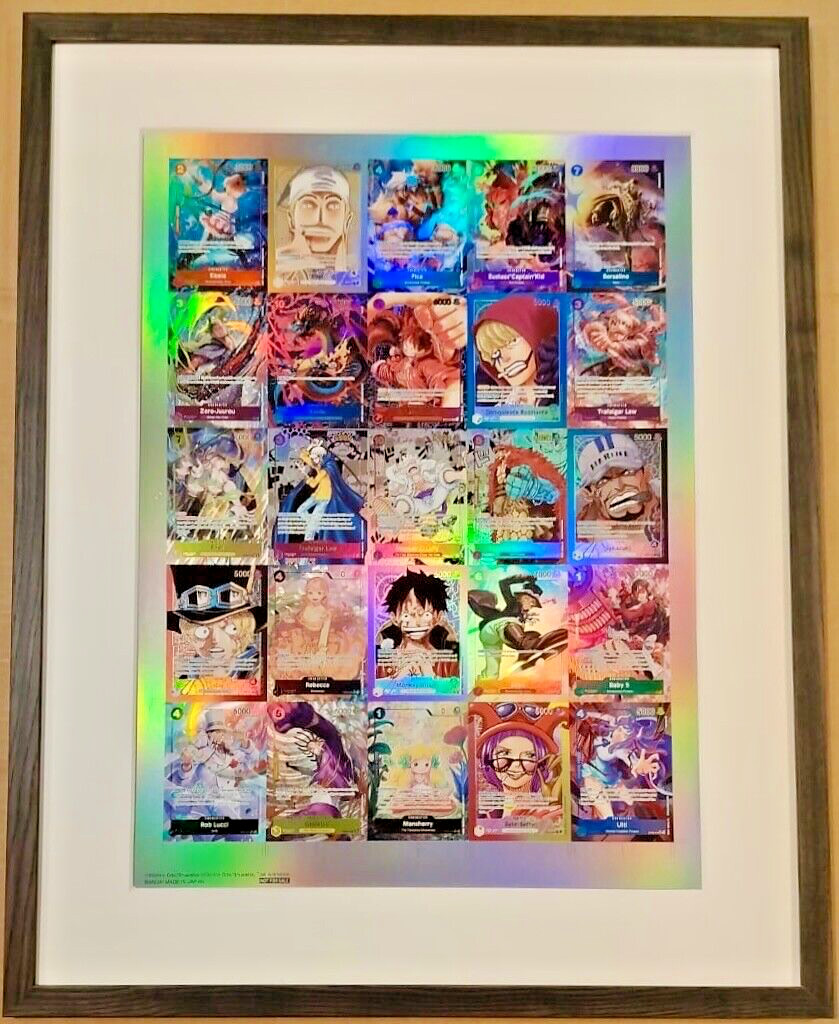 One Piece OP05 Uncut Sheet Prize Top 16 Bandai 2023 Championship 1 of 64 One Piece OP05 Uncut Sheet Prize Top 16 Bandai 2023 Championship 1 of 64