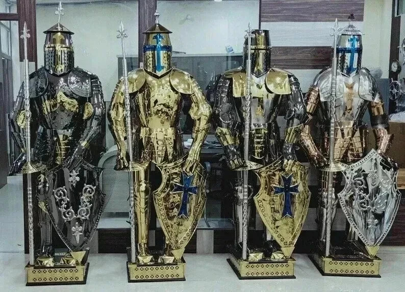 Medieval Stainless Steel Knight Armor Combat Battle Full Body Suit Set Of 4 Medieval Stainless Steel Knight Armor Combat Battle Full Body Suit Set Of 4