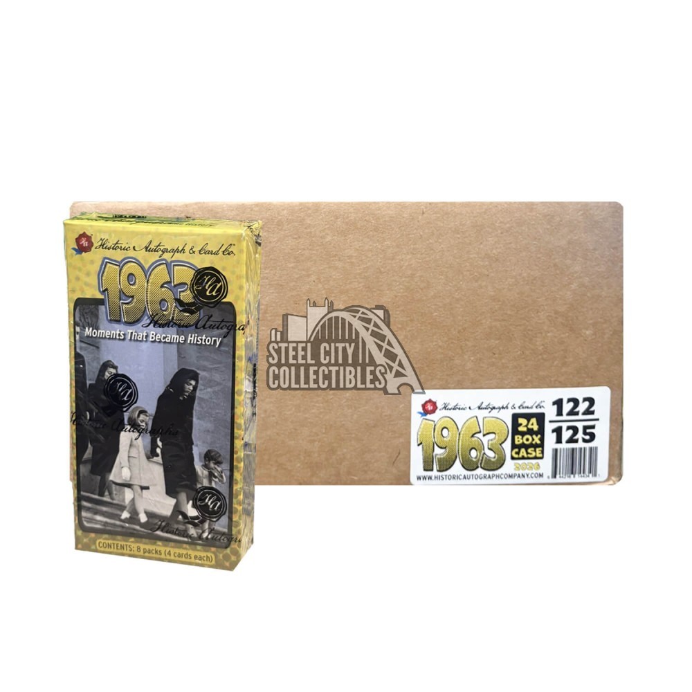 2026 Historic Autographs 1963 Moments That Became History Hobby 24-Box Case 2026 Historic Autographs 1963 Moments That Became History Hobby 24-Box Case