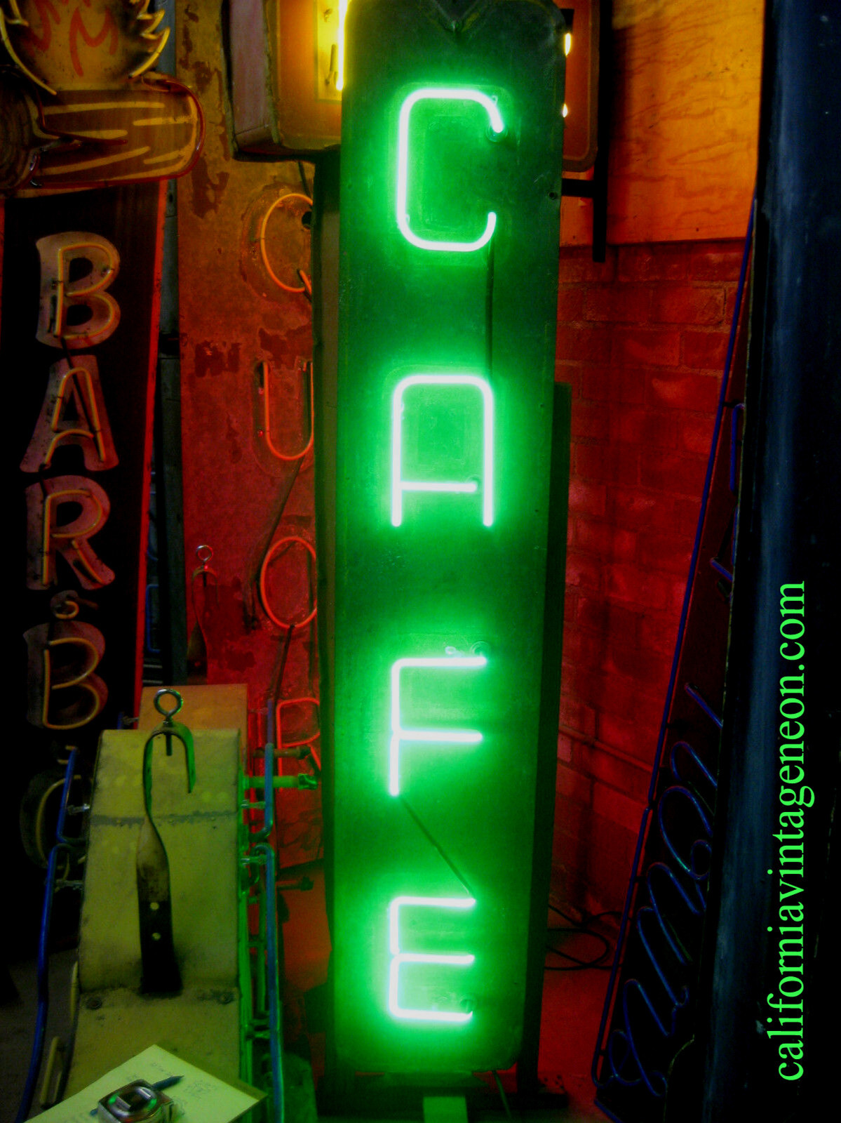 Vintage 1940’s Vertical 2-Sided CAFE NEON SIGN / Antique collectable ORIGINAL Vintage 1940’s Vertical 2-Sided CAFE NEON SIGN / Antique collectable ORIGINAL