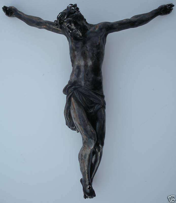 LATE RENAISSANCE CIRCA 1600 SILVER CORPUS JESUS CHRIST